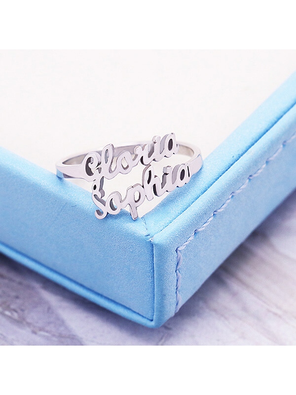 two row name ring